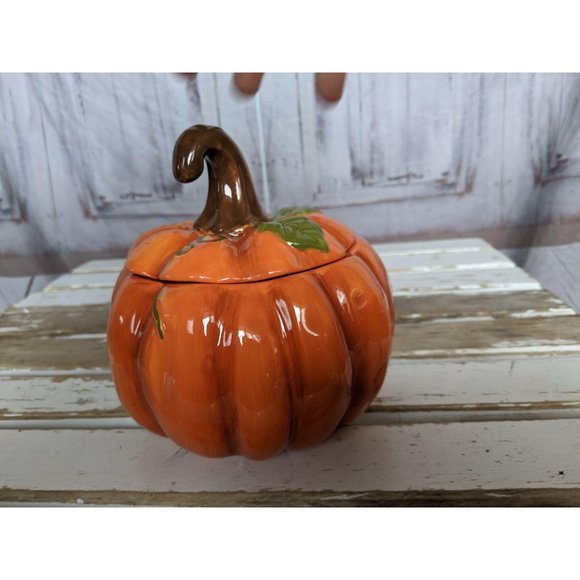 Ceramic Pumpkin Halloween Fall Thanksgiving Decor